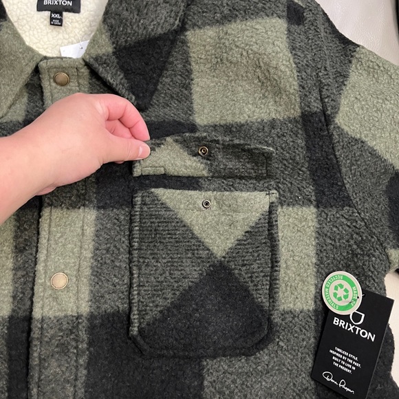 NWT - Brixton Men’s Sherpa Lined Stretch Fleece Jacket - Size XXL - Picture 7 of 14